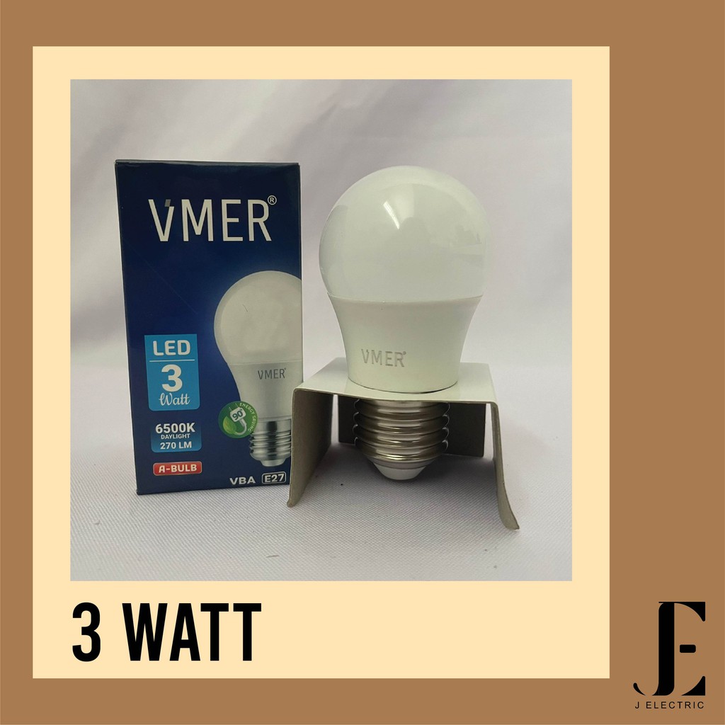 Jual Lampu LED VMER - A Bulb | 3 Watt - 18 Watt | Shopee Indonesia