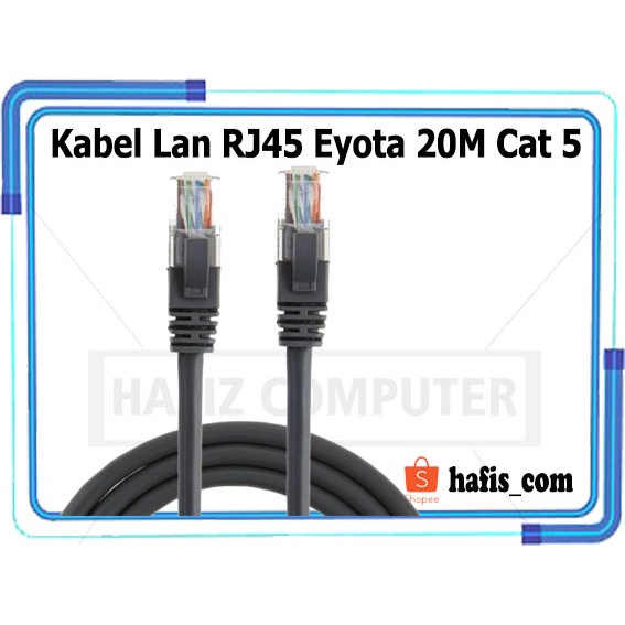 Jual Kabel Lan RJ45 Eyota 20M Cat 5 | Shopee Indonesia