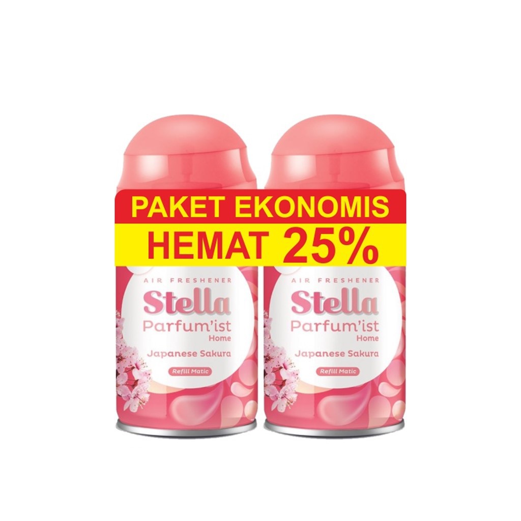 Jual Stella Refill Matic Japanese Sakura 2x 160ml Paket Ekonomis ...