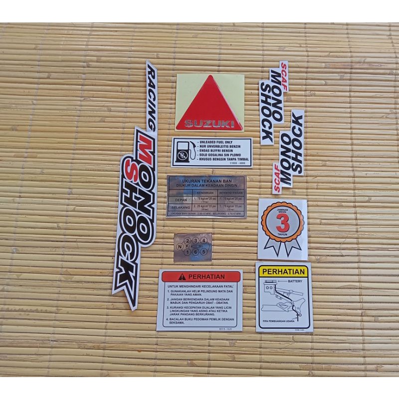 Jual Stiker sticker Rangka set Suzuki Satria R120 lumba | Shopee Indonesia
