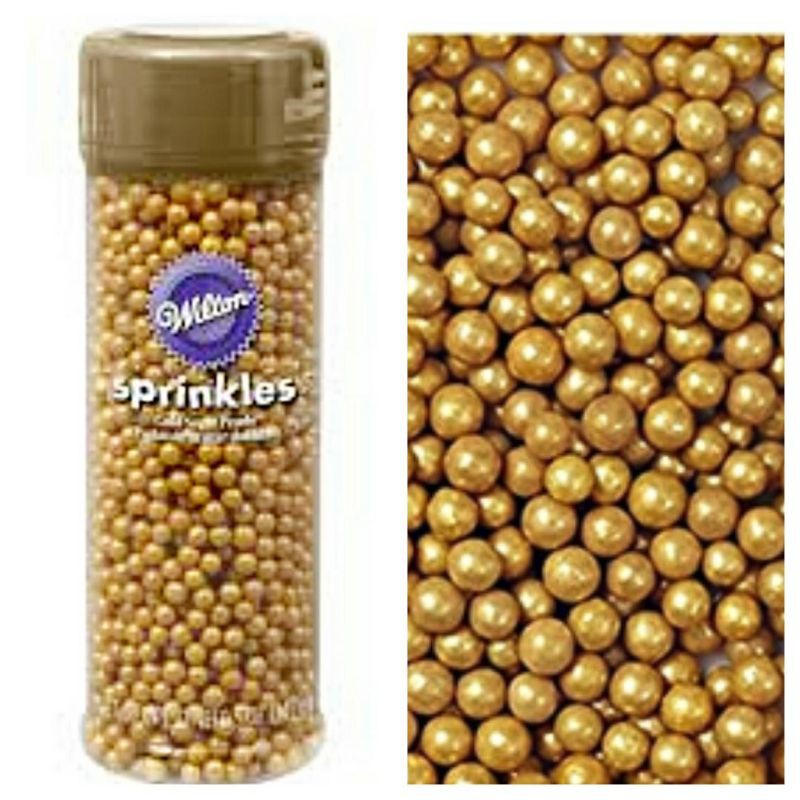 Wilton Gold Sugar Pearls