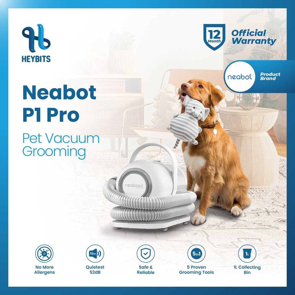 Jual Neabot Neakasa Pet Grooming Kit P1 Pro Vacuum Cleaner 52dB Bulu