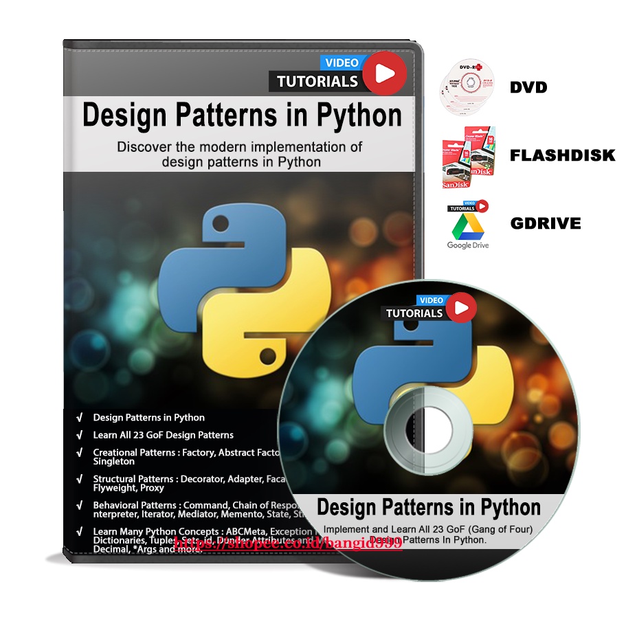 Jual VIDEO TUTORIAL DESIGN PATTERNS IN PYTHON | Shopee Indonesia