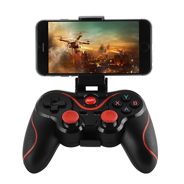 Jual Gamepad X3 Bluetooth Wireless Controller PLUS HOLDER | Shopee ...