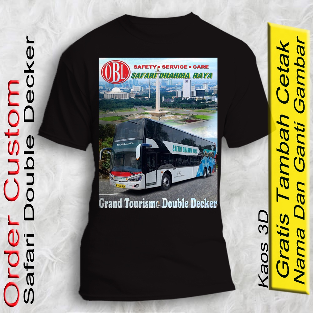 Jual Baju Pecinta Bus Safari Grand Tourismo Double Decker Ukuran Anak ...