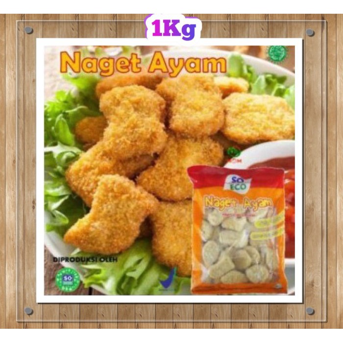 Jual SO ECO NAGET AYAM / NUGGET AYAM 1 KG | Shopee Indonesia