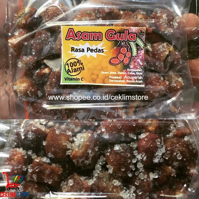 Jual Permen Asam Jawa Gula Pedas Cemilan Khas Sumatera Berat : 150 Gr ...