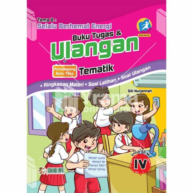 Jual Buku Tugas Dan Ulangan Tematik Sd Kelas 4 Tema 2 Selalu Berhemat