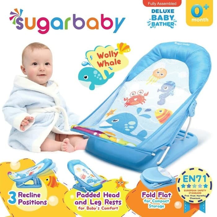 Jual Sugar Baby Bouncer Deluxe Baby Bather alat bantu mandi bayi Shopee Indonesia