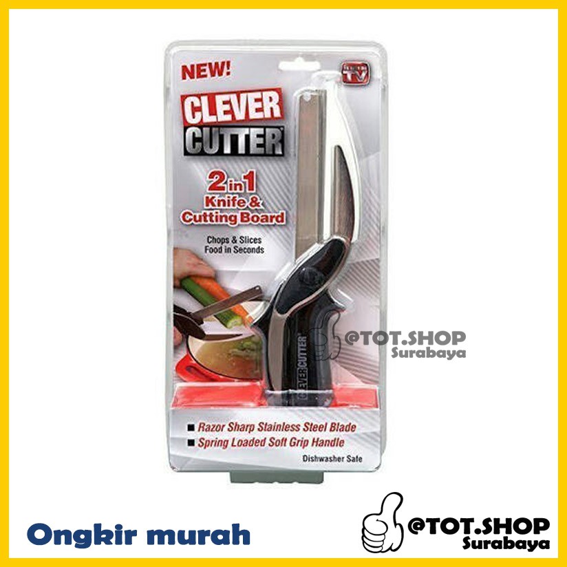 Jual SMART CUTTER 2 in 1 Clever Cutter Pisau Telenan Mudah digunakan ...