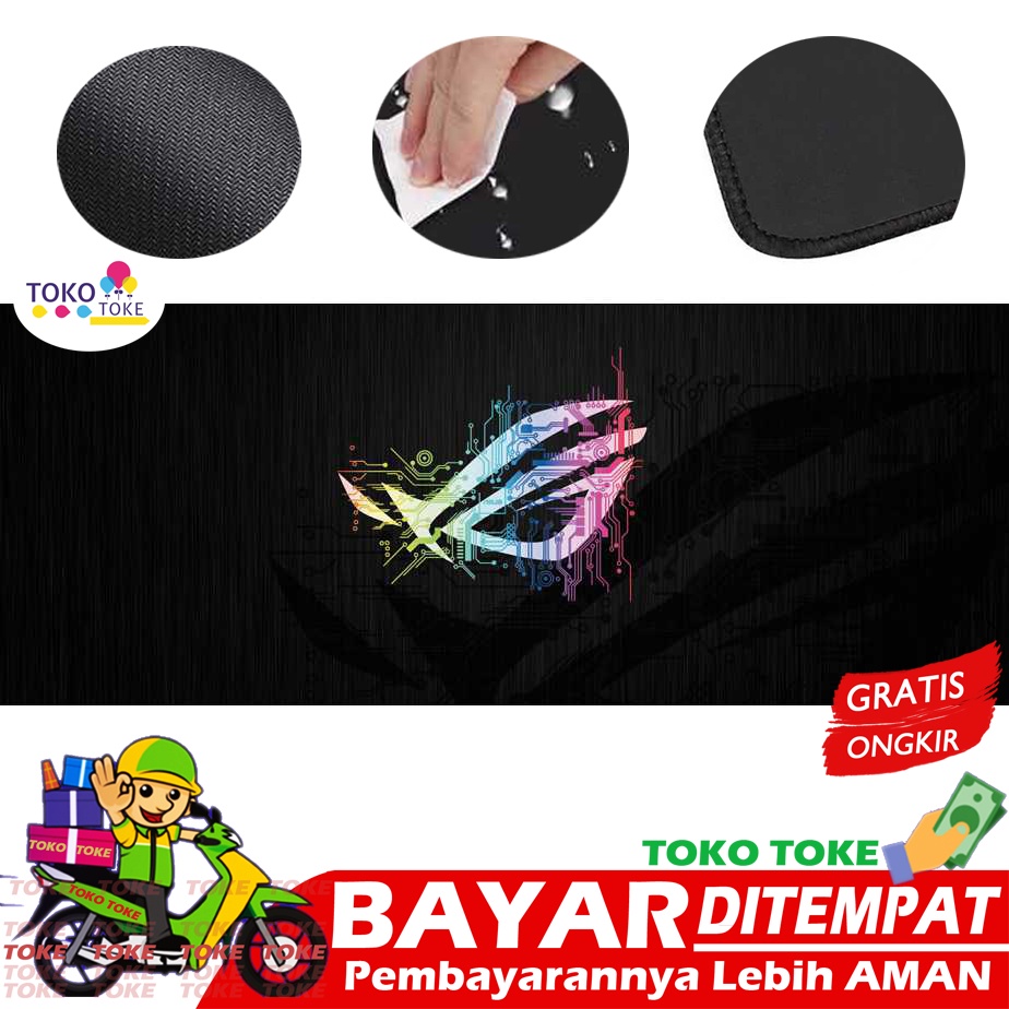 Jual Gaming Mousepad Hitam Besar Mousepad Gaming Motif Rog Logo Asus ...