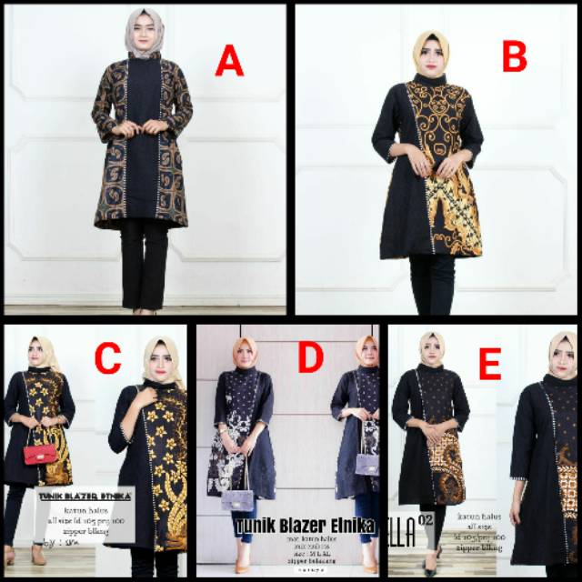 Jual Tunik Batik Latansa Mataram Santika Dress Batik Cendrawasih Monica