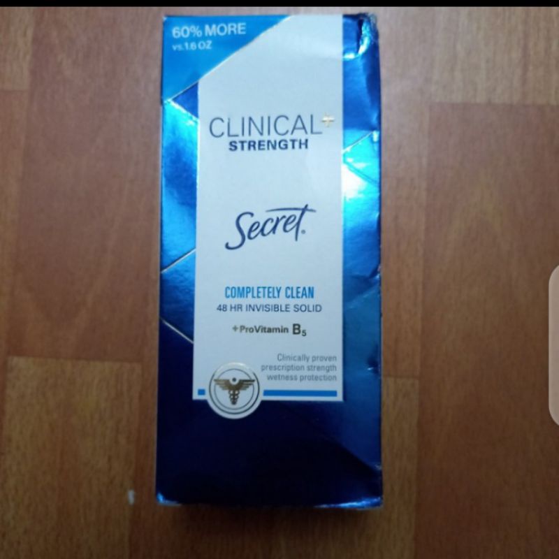 Jual Clinical Strength Secret Deodorant Completely Clean 73gr | Shopee ...