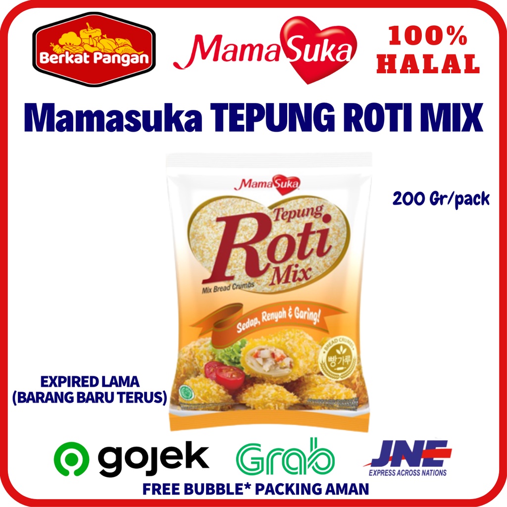 Jual MamaSuka Tepung Roti / MamaSuka Tepung Roti Mix 200 gr | Shopee ...