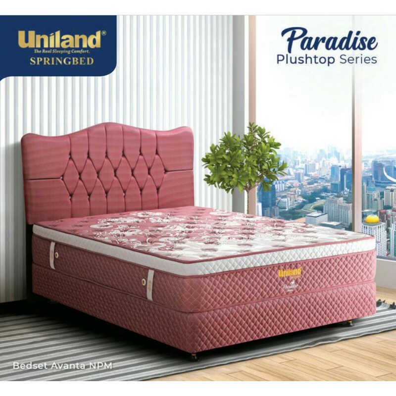 Jual Spring Bed Uniland Paradise Plush Top Avanta - Full Bedset ...