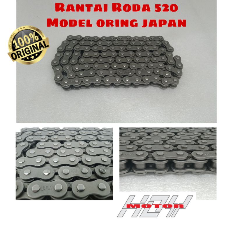 Jual Rante rantai roda Yamaha R25 520h-120L Tanpa sambungan orisinil ...