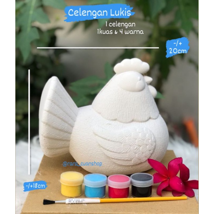 Jual Diy Celengan Ayam / Paket mewarnai / Ayam | Shopee Indonesia