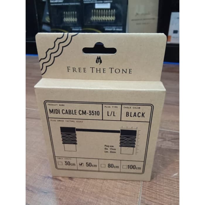 Jual Free tHe Tone CM-3510 MIDI CABLE 50cm , L/L, 5 pin | Shopee