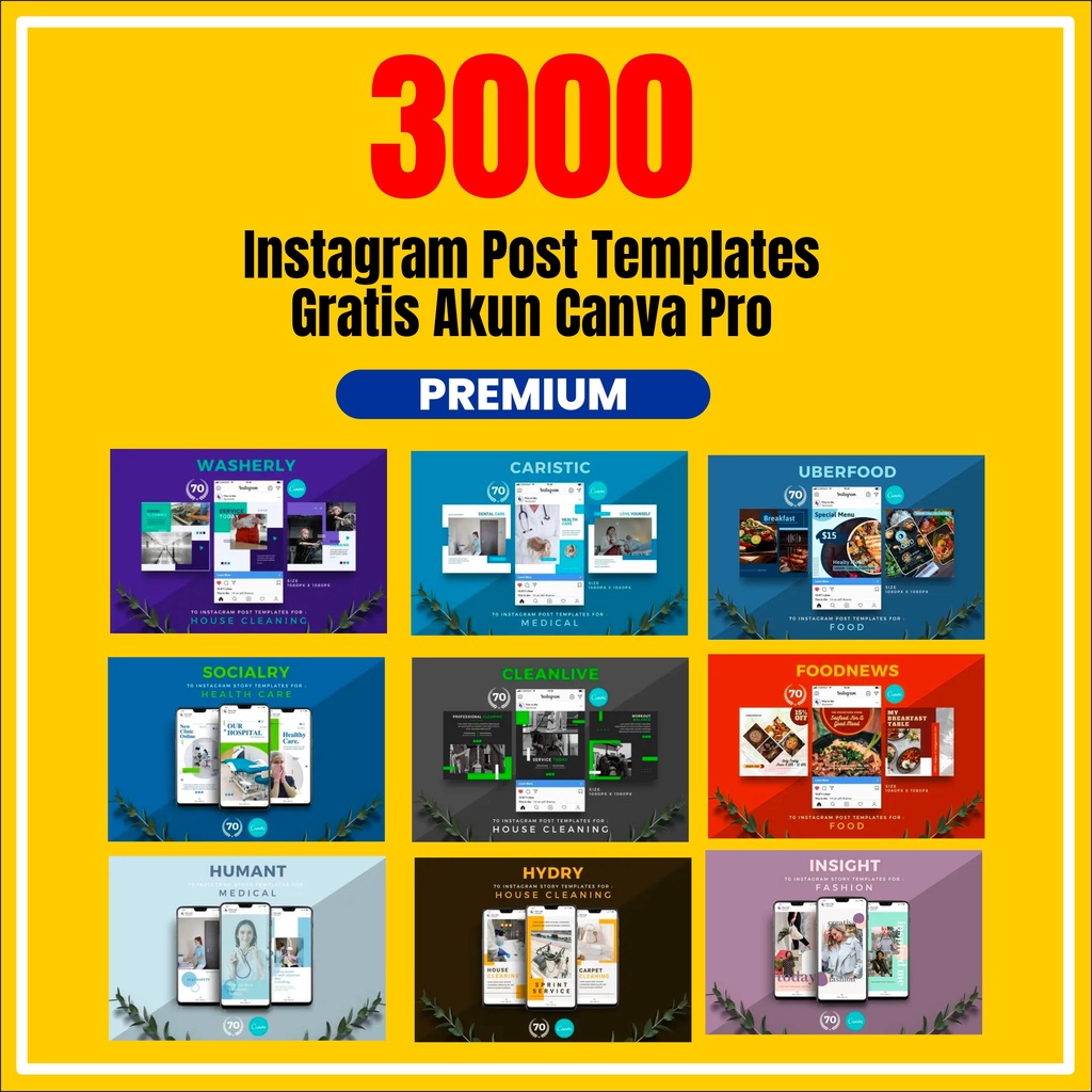 Jual 3000 Template Instagram Post Canva | Shopee Indonesia