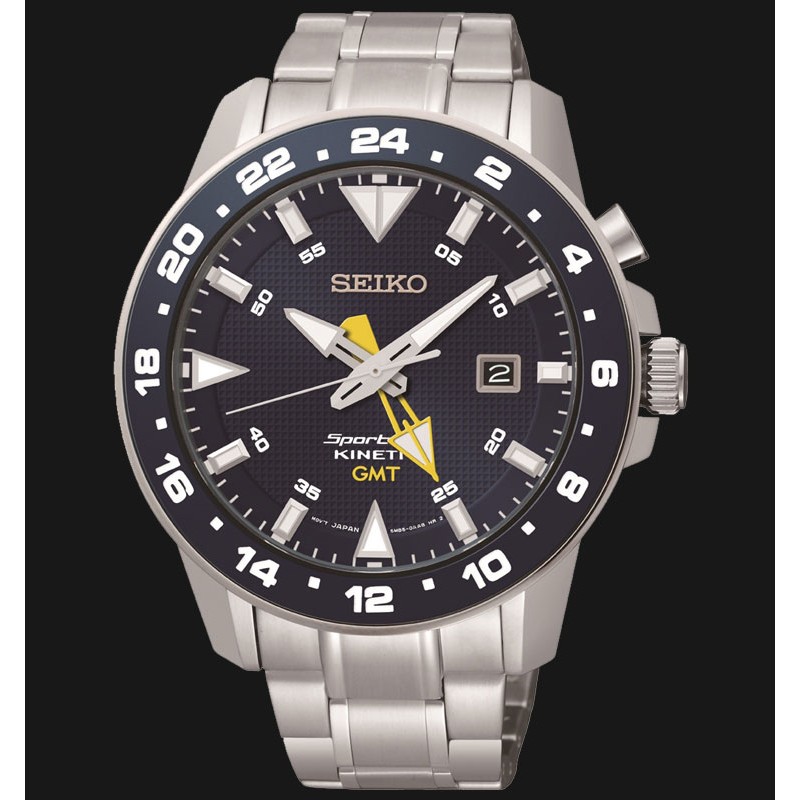 Jual Jam Tangan Pria SUN017 Seiko Sportura Kinetic GMT SUN017P1 Shopee Indonesia