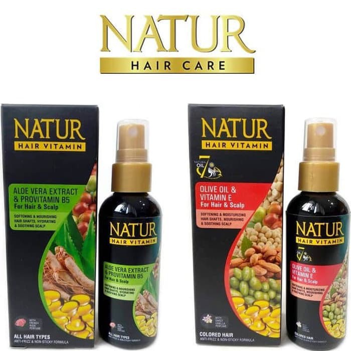 Jual NATUR HAIR VITAMIN 80ml ORIGINAL/ VITAMIN RAMBUT NATUR 80ml ...