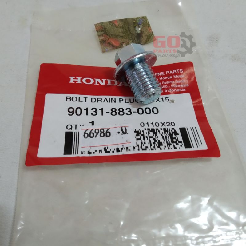 Jual 90131-883-000 Baut Tap Buangan Oli Olie Mesin Honda Matic Vario ...