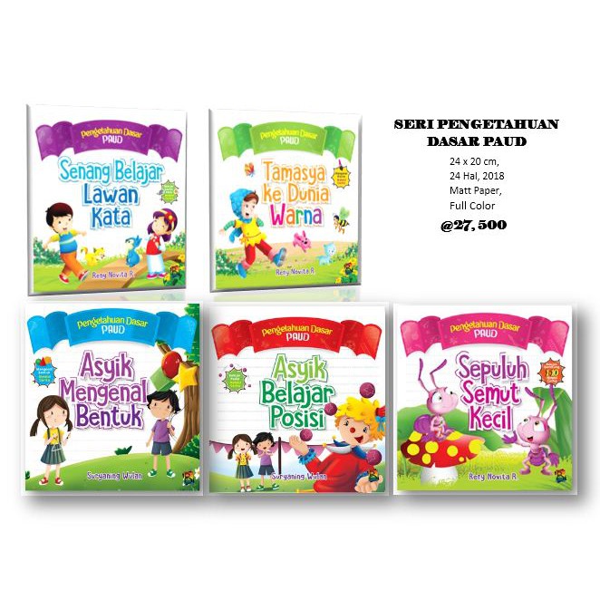 Jual Buku Anak - SERI PENGETAHUAN DASAR PAUD - Anak Usia Dini | Shopee ...