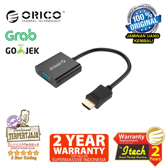 Jual ORICO DHTV C20 Converter HDMI to VGA Adapter | Shopee Indonesia
