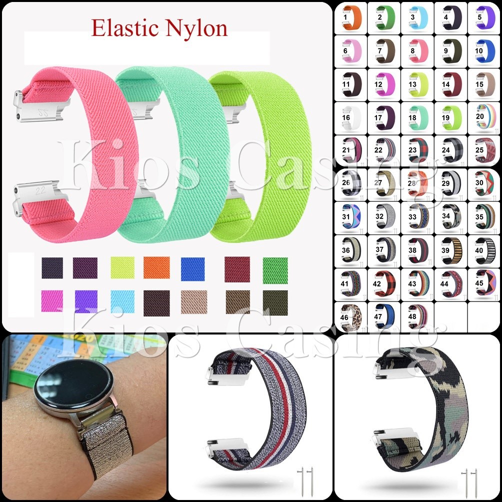 Baaletc Cinturino Silicone Per Smartwatch 20mm, Compatibile Galaxy Active/Gear S2/Sport/Vivoactive/Forerunner, Colori Vari, Due Misure