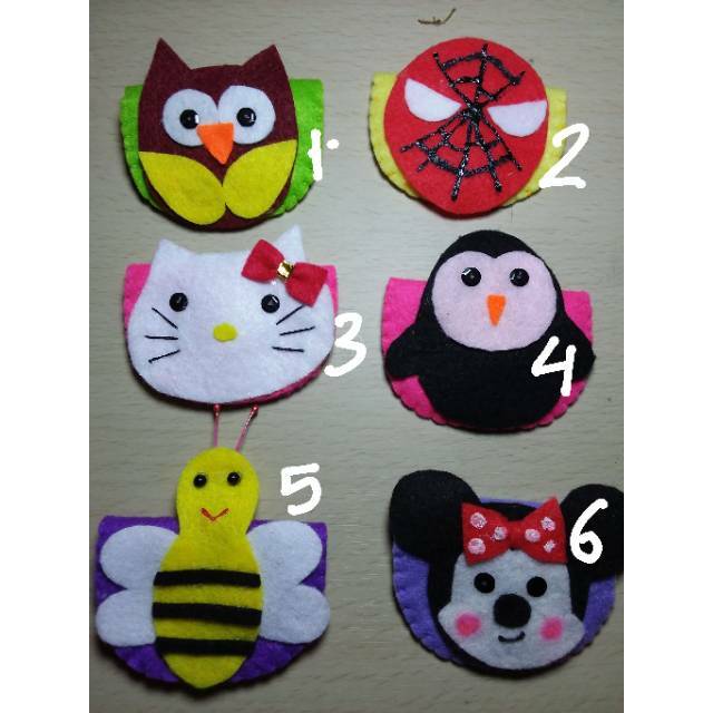 Jual (1pc) amplop kain flanel ASTOR karakter lebaran angpao lucu unik