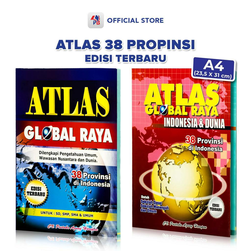 Jual Buku Atlas 38 Provinsi Edisi Terbaru / Atlas Global Raya Besar ...