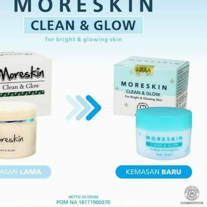 Jual Termurah Moreskin Clean & Glow Original Nasa 20grGLOW CREAM NASA