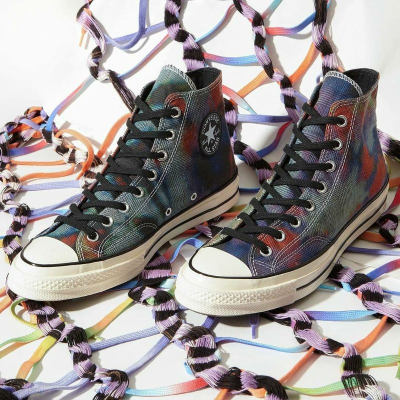 Jual Sepatu Sneakers Pria CONVERSE Chuck 70 High Tye Dye Multi