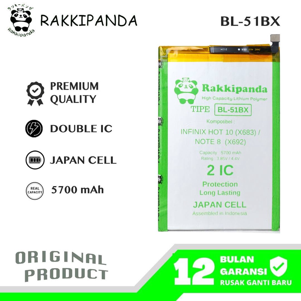 Jual Rakkipanda Bl 51bx Infinix Hot 10 X682 Hot 11 X662 Infinix