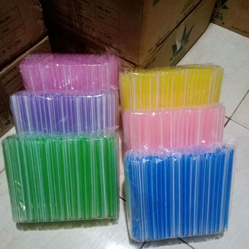 Jual Sedotan Plastik Boba Lancip 6mm 8mm 12 Mm Sedotan Bubble Ukuran