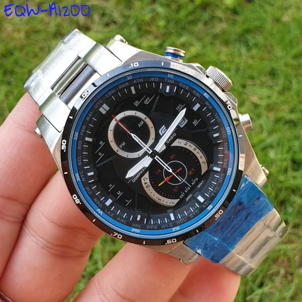 Jual ORIGINAL COD Jam Tangan Pria Casio Edifice EQW A1200 EQWA1200 Original BERGARANSI Shopee Indonesia