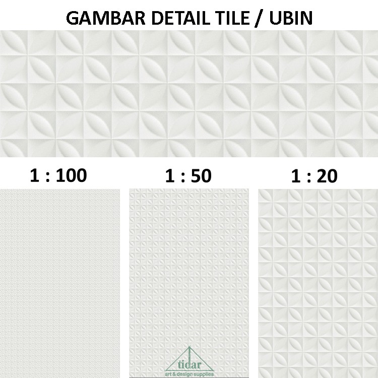 Jual Kertas Tekstur / Motif Tile / Ubin / Lantai Berskala / Miniblock ...
