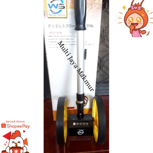 Jual Meteran dorong roda pengukur walking measuring | Shopee Indonesia