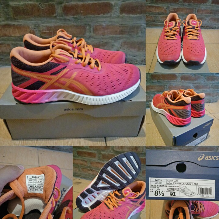 Jual Sepatu original Asics FuzeX Lyte azalea T670N Shopee Indonesia