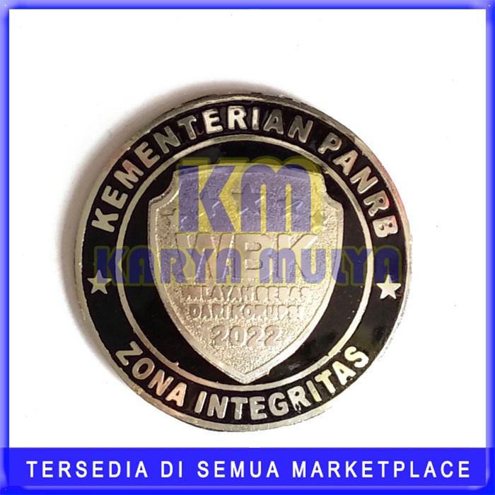 Jual Pin Logo Kemenpanrb Wbk Pin Logo Kementerian Panrb Warna Hitam