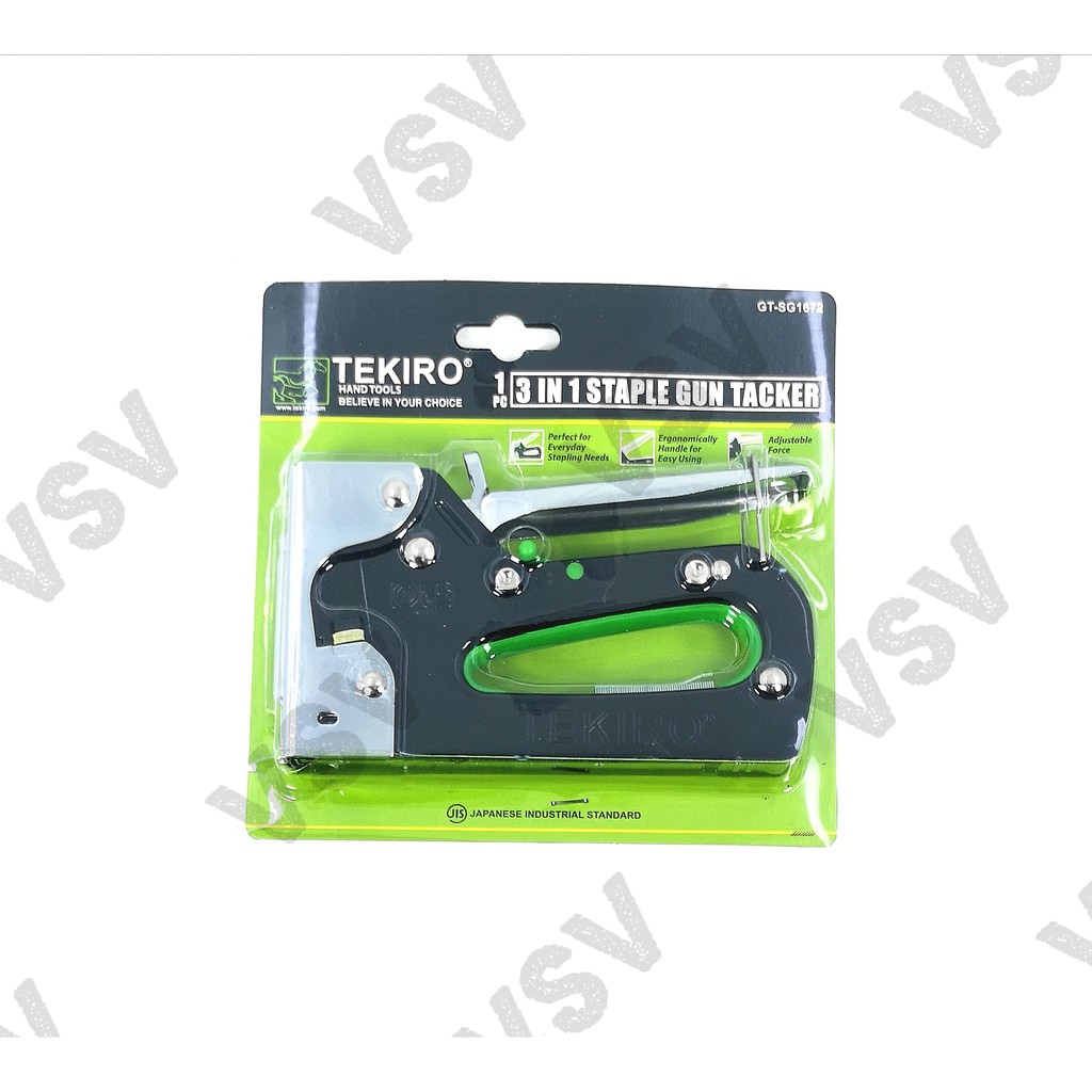 Jual Tekiro Staple Gun Tacker 3in1 Staples tembak gun Taker Stapler