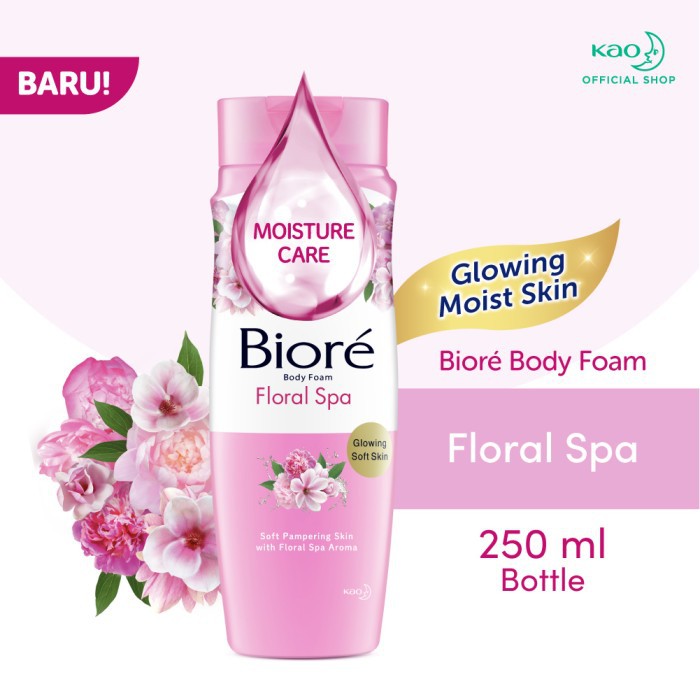Jual Biore Beauty Body Foam Floral Spa Botol 250ml | Shopee Indonesia