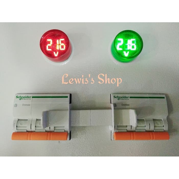 Jual Panel Interlock Pilot Lamp Voltmeter MCB 63A 3phase Schneider COS ...