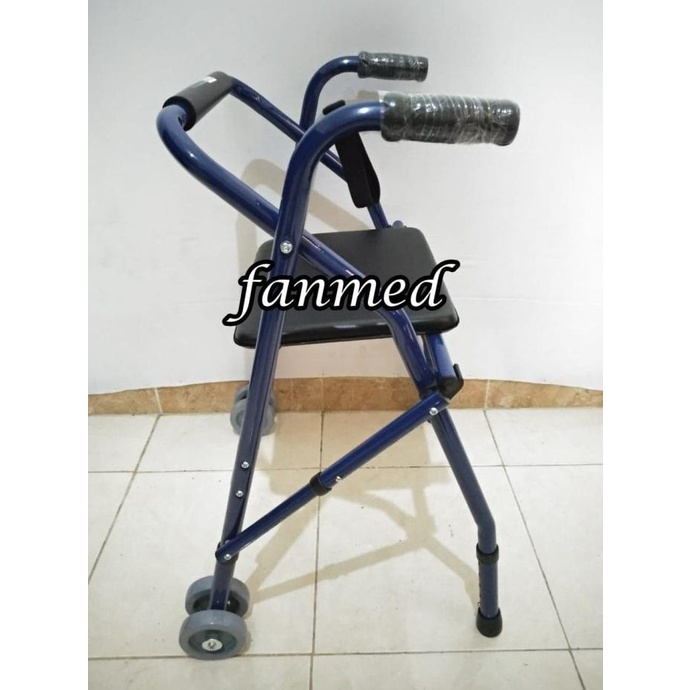 Jual Rollator Rolator Beroda Walker Roda Tempat Kursi Duduk Tongkat Jalan Ready Stock Shopee 8327