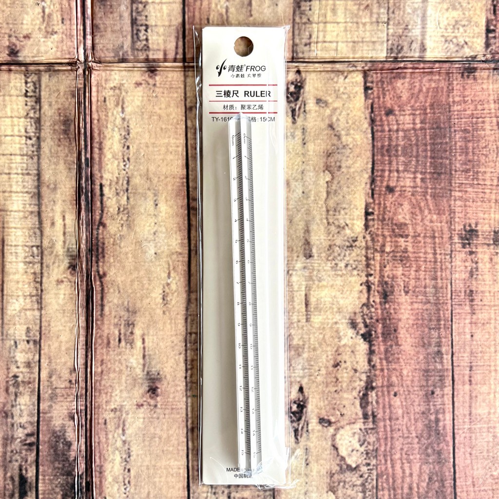 Jual Triangular Prism Clear Ruler Stick 15cm - Penggaris Transparant ...