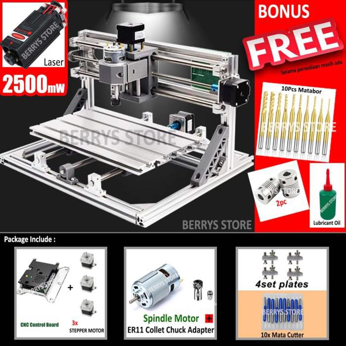 Jual Mach | 2 In 1 Mesin Cnc Laser 2500Mw + Router Cutting Grafir Kayu ...