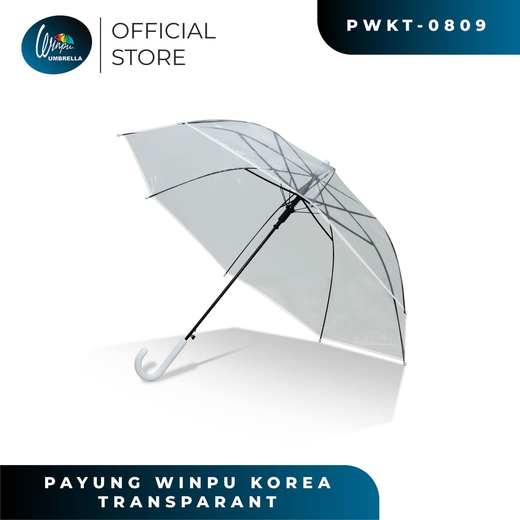 Jual WINPU Payung Korea Transparan Lucu Rangka Tebal dan Kuat | Shopee ...