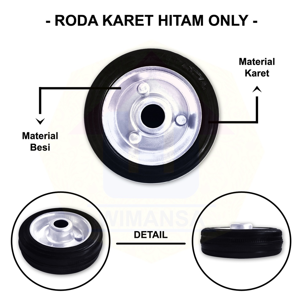 Jual RODA KARET HITAM ONLY 3 INCH - RODA TROLI | Shopee Indonesia