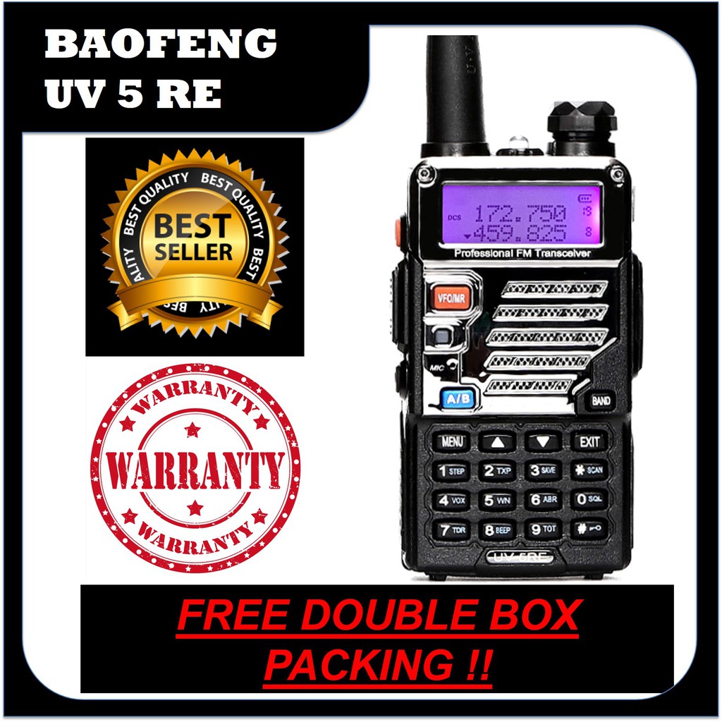 Jual HT BAOFENG UV 5RE Dual Band VHF UHF, Bopeng UV5R E Garansi 1 Tahun ...