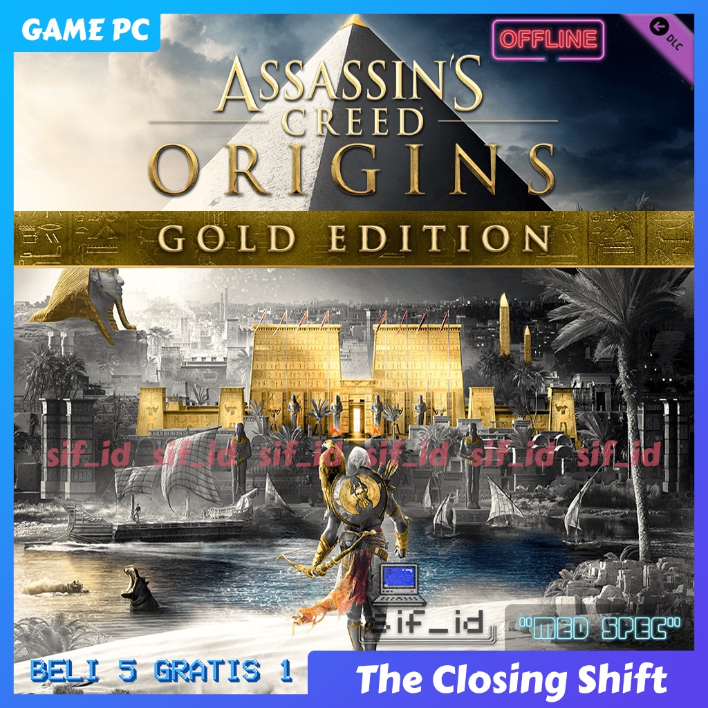 Jual Assassins Creed Origin Gold Edition Assassin Creed Origins Assassins Creed Game Pc 7899